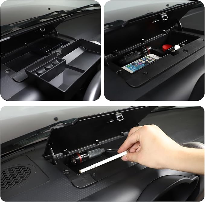 Dashboard Storage Tray Dash Storage Box Compatible with Toyota FJ Cruiser 2007-2021,Center Console Organizer Interior Accessories