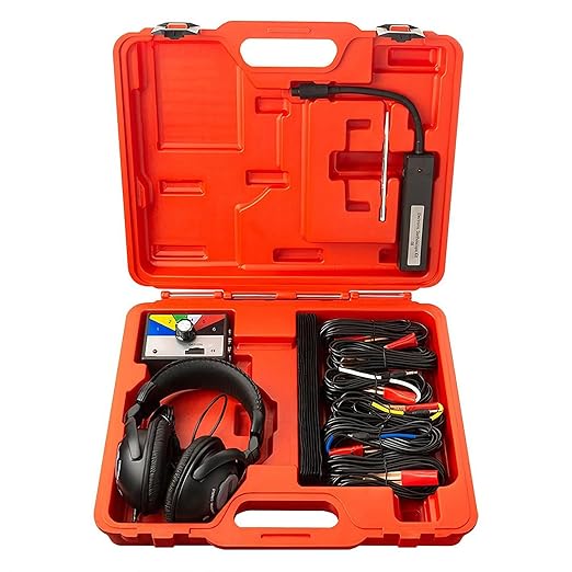 Chassis Ears Automotive Stethoscop Kits with Headphones, 6 Channel Car Engine Noise Finder Mechanic Stethoscope with Headset