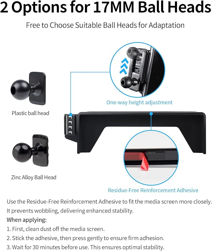 Wireless Charging Car Phone Holder for Honda Accord/Hybrid 2023-2026, 12.3" Screen Fixed Clip, 360° Rotation Car Phone Mount Compatible with MagSafe