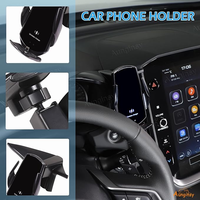 Car Phone Holder Compatible with Subaru Crosstrek 2024+ & WRX 2022+ Center Console Air Outlet Vent Panel Mobile Phone Mount Instrument Hands-Free Universal Cell Phones Navigation Bracket Accessories