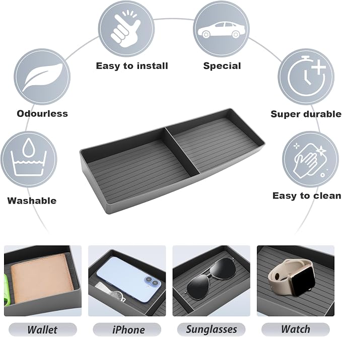 SKTU for 2024 2025 2026 Chevy Traverse Dashboard Organizer 2024 2025 2026 Traverse (LS/LT/Z71/High Country/RS) Dashboard Storage Tray 2024 2025 2026 Chevy Traverse Accessories ABS Durable Tray