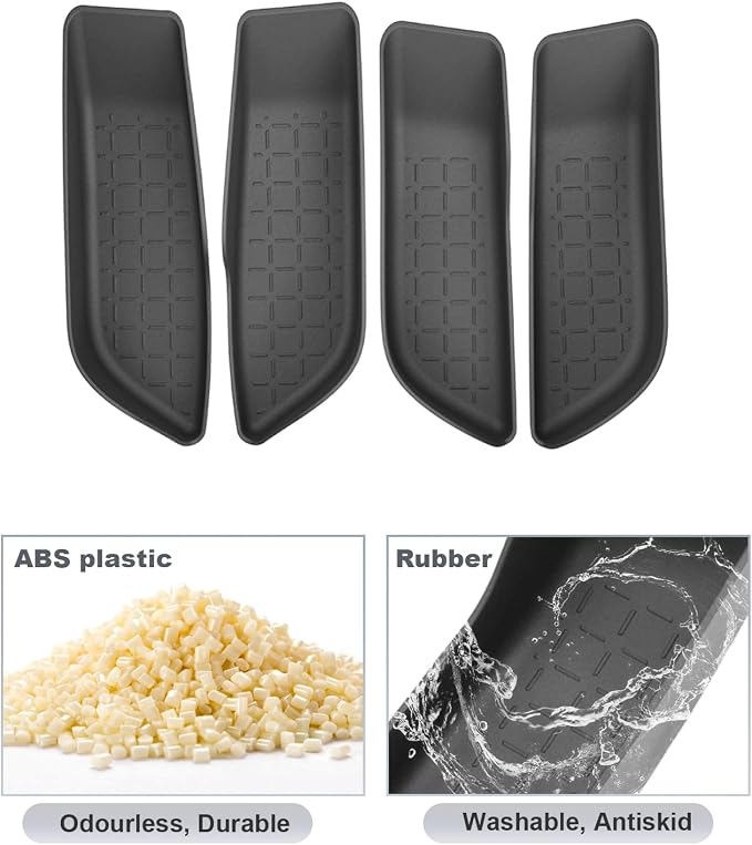 SKTU 4Pack for 2026 Toyota RAV4 Door Side Storage Box for 2026+ Toyota RAV4 (LE/SE/XLE Premium/Woodland/XSE/Limited) Door Handle Organizer 2026 RAV4 Accessories Insert Glove Pallet (Front & Rear)