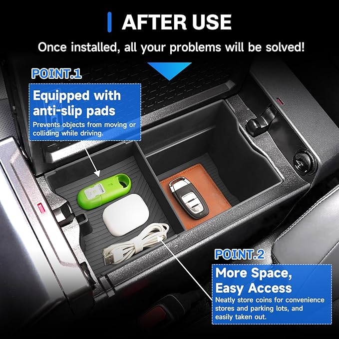 SXCY for 2026 Toyota RAV4 Center Console Organizer [Innovative Pull-Out Design] for 2026 Toyota RAV4 Accessories for 2026 Toyota RAV4 Console Organizer Armrest Console Tray