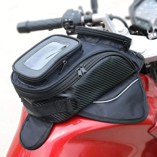 Motorcycle Bicycle Strong Magnet Tank Bag Navigation Bag Portable Storage Transparent Touch Screen Waterproof Storage Bag