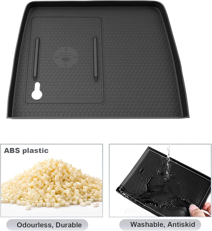 SKTU for 2026 Honda Passport Wireless Charging Mat 2026+ Passport Center Console Non-Slip Pad 2026 Passport Console Mat Honda Passport 2026 Accessories Rubber Console Mat Durable