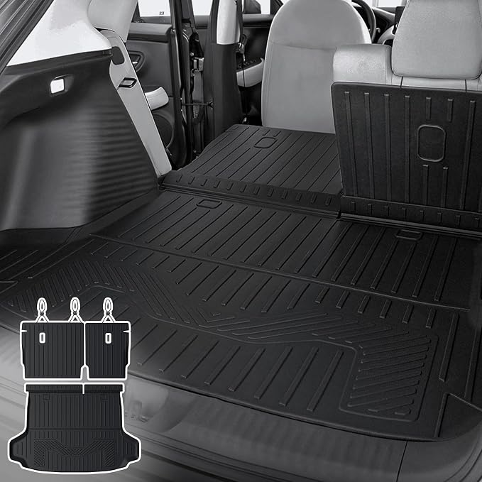 Cargo Mat Backrest Mats for 2023-2025 2026 2027 Honda HR-V, All Weather TPE Backrest Mat Trunk Mat Cargo Liner Storage Mats Accessories for HRV