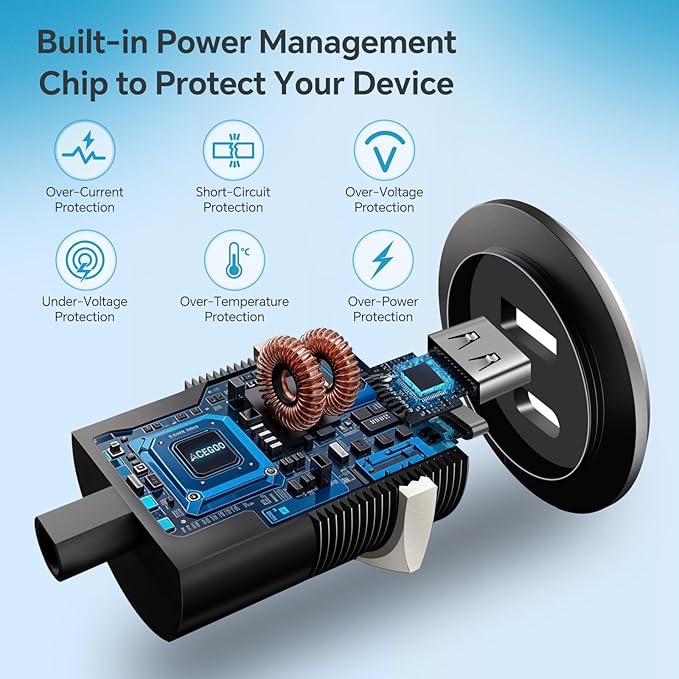 Acegoo 118W 12V USB Outlet 100W Type-C Laptop Car Charger,18W QC3.0 USB-A Dual Port Fast Charging Socket, Replacement Car Charger Accessories for RV Camper Trailer Truck Boat Golf (1Pcs)