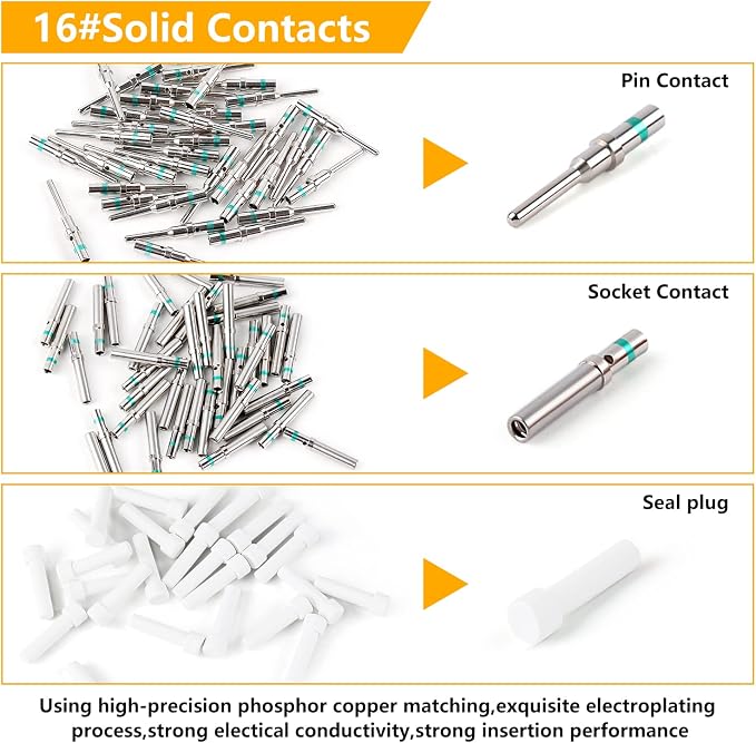 Knoweasy 540PCS Deutsch DT Connectors Kit with KN16 Deutsch Crimper- Automotive Electrical Connector,2/3/4/6/8/12 Pin DT Connectors with Removal Tool for Construction, Truck, Marine