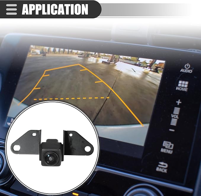 Motoforti Front View Parking Camera, for Nissan Rogue Sport 2017-2019, Plastic Metal, No.284F1-4EA1A/284F1-4EA0A, Black