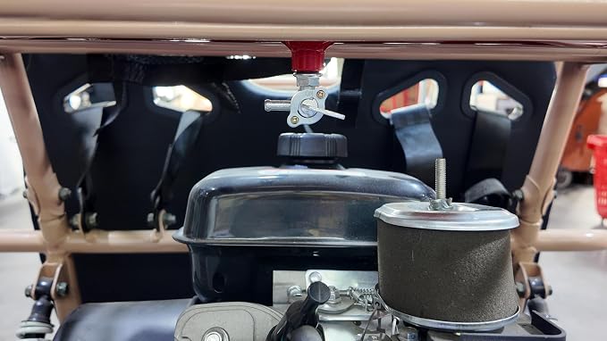 Red Gas Tank Fuel Tank Aluminum Cylinder 6 x 18" Center Fill 2 Gallon minibike gas fuel tank For Golf Cart ,Motorcycle ,Dune Buggy ,mini bike ,go kart