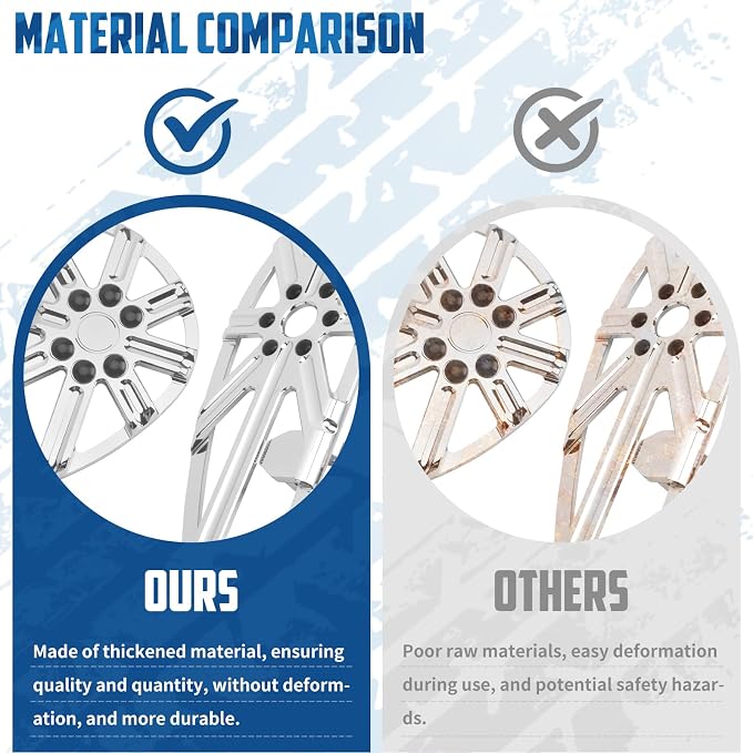 Motorcycle Floorboards Set Driver Front Footboards and Rear Passenger Foot Pegs Kit CNC Hollow Style Compatible with Harley Touring Road Glide Electra Glide Street Glide Trike Models(Chrome)