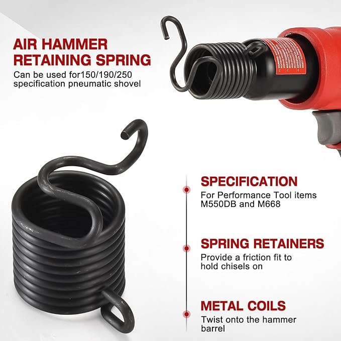 32029 Pneumatic Bolt Breaker Set, with Air Hammer Spring, Pneumatic Bit Set, 37315 3/8“ & 37316 1/2” Bolt Breaker Shake 'n Break, Black Oxide Finish