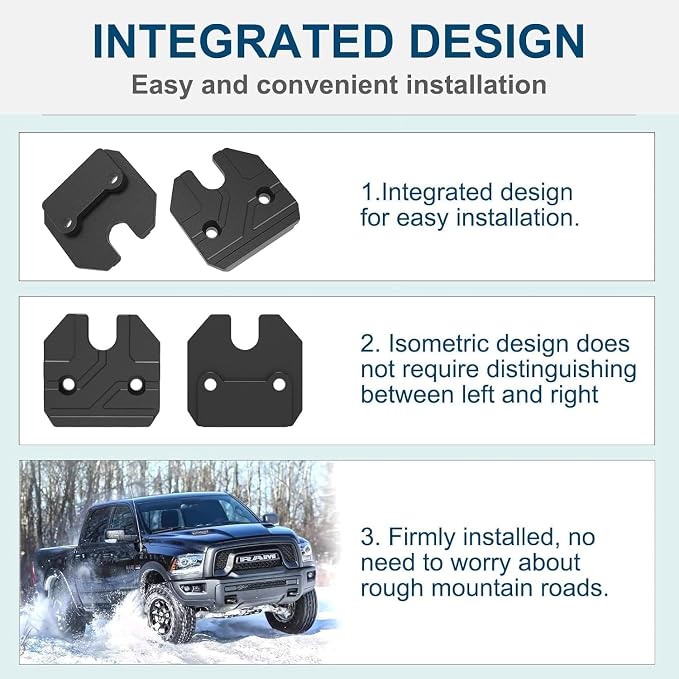 Sun Visor Repair Kit Compatible with RAM 1500 2019-2026, 2 Pack Sun Visor Clip for Trucks, Aluminum Alloy Visor Clip, Car Repair Kit Accessories, Ram 1500 Accessories