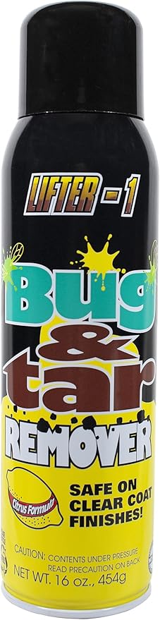Bug and Tar Remover for Cars, Trucks, RVs, and SUVs, Fresh Citrus Spray for Stuck On Grime, Clean Auto Detailing Accessory, Streak Free Shine, Safe on Exterior Paint – Pack of 1