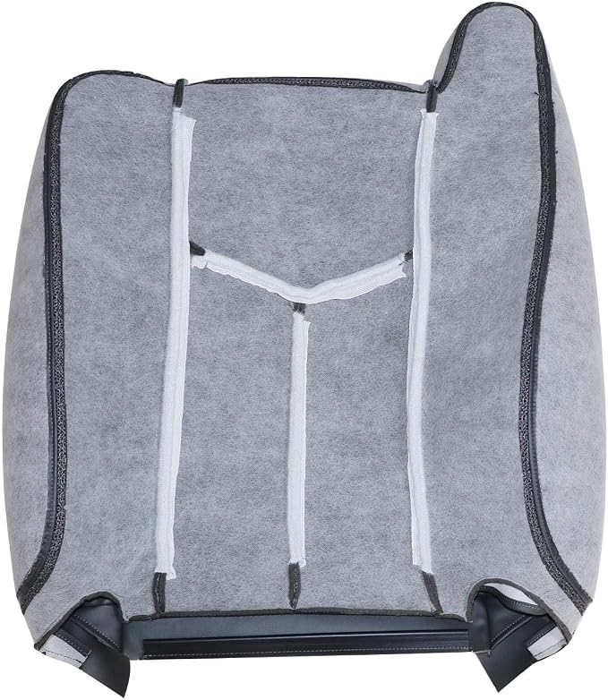 GXARTS Driver & Passenger Bottom & Top Lean Back Replacement Seat Covers Fit for Chevy Silverado GMC Sierra 1500 2500HD 3500HD 2003 2004 2005 2006 2007 Cloth Gray #69C