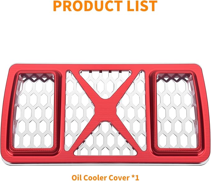 Radiator Guard Grille Oil Cooler Cover Fit For Harley Touring Road King Street Glide Electra Glide Ultra Limited 2023.5-2025 Red