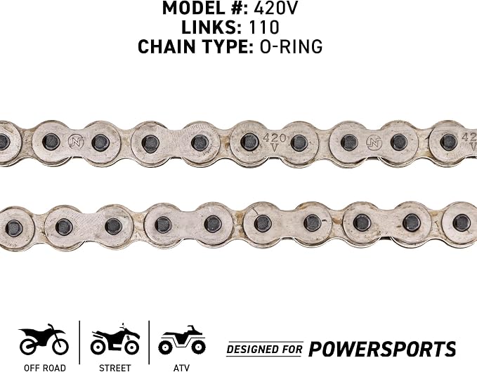 NICHE Drive Sprocket Chain Combo for Honda XR80R CRF80F Front 14 Rear 46 Tooth 420V O-Ring 110 Links