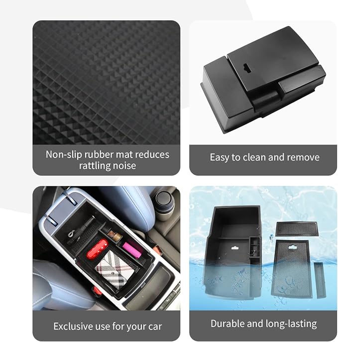 CDEFG Center Console Accessory Organizer for 2018 2019 2020 2021 Stinger, ABS Material Armrest Box Insert Tray Glove Secondary Storage Box