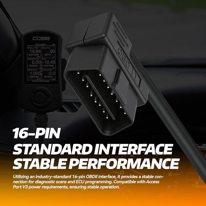 Access Port OBD2 OBDII Cable Compatible with Cord V3 Sub-aru Ford VW WRX STI Focus Evo BMW，Fits All Cars That use V3 Accessports