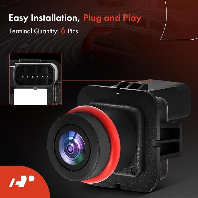 A-Premium Park Assist Camera Rear View Backup Reverse Camera Compatible with Select Ford Models - 2011 2012 2013 Transit Connect - Replace# BT1Z19G490A