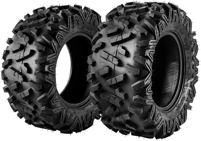 Torchbeam 25x10-12 ATV UTV Tires All-Terrain Quad Tire for All Trail Mud Pavement Sand Off-Road Tire,6 Ply, 2 pack