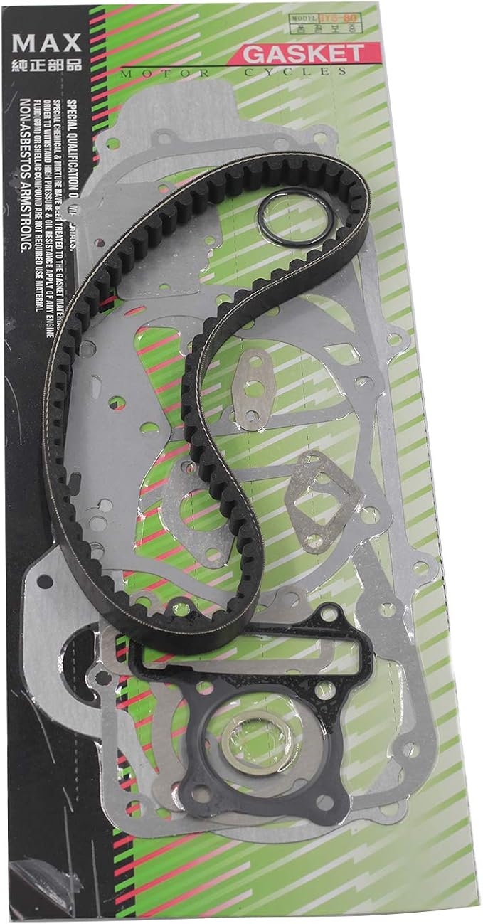 GY6 Cylinder Rebuild Kits Trkimal 47mm 80cc Big Bore Upgrade Kits for 49cc 50cc 139QMB Engines 64mm Valve scooter moped parts, GY6 Engine parts for Chinese Scooter(64mm Valve Length)