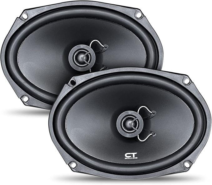 CT Sounds BIO-6X9-COX 6x9 Inch Coaxial Car Speakers, 200 Watts Max, Pair