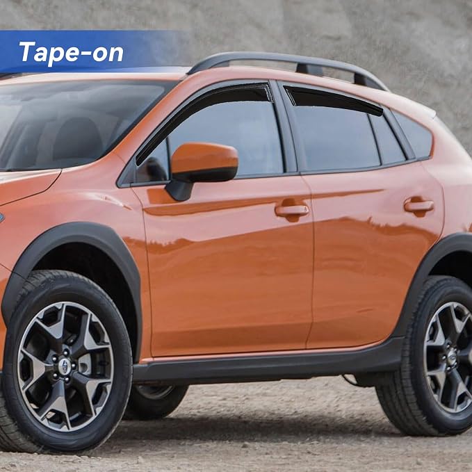 Window Visors Rain Guards for 2018-2023 Subaru Crosstrek & Subaru Impreza Hatchback 17-23, Out-Channel Window Vent Wind Deflectors Visors Shades
