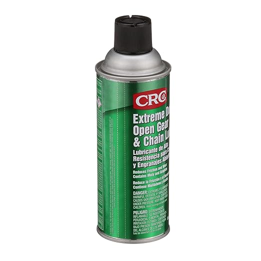 CRC Extreme Duty Open Gear & Chain Lube 03058 – 12 Wt Oz., Industrial Grade Lubricant w/ Moly and Graphite