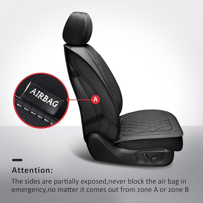 MIROZO Faux Leather Truck Seat Covers, Custom Fit for 2007-2013 and 2019-2023 Chevy Silverado GMC Sierra 1500 & 2500HD 3500HD Crew Cab