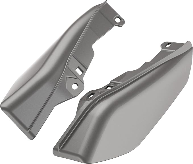 Color - Matched Mid Frame Air Deflectors Heat Shield, Perfectly Fit for Harley Touring Models 2009-2026 Billet Silver