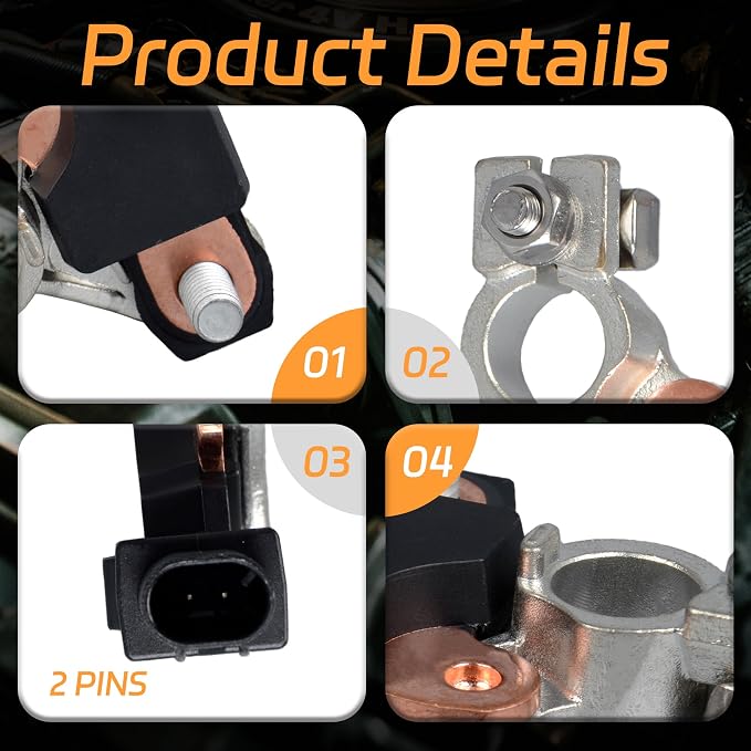 DS7Z-10C679-A Battery Current Sensor Compatible with Ford Edge F150 Fusion Lincoln MKZ Replaces OE DS7T-10C652-AC, DS7Z10C679A, DS7T10C652AC