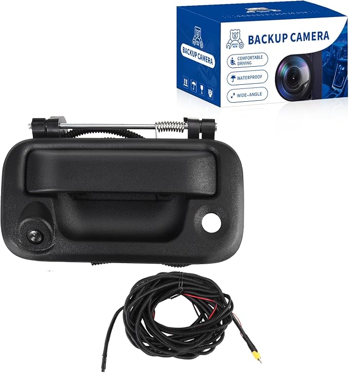Rear View Tailgate Handle Backup Camera Compatible with F150 2005-2014, for Ford F250 F350 F450 F550 2008-2016, Replace 8L3Z-9943400-AC