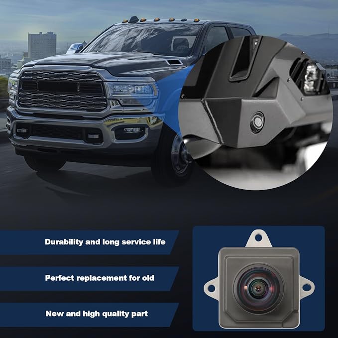 Rear View Backup Camera Compatible with Ram 2500 3500 6.4/6.7L 2019 2020 2021 2022 2023# 04672735AD 04672735AB