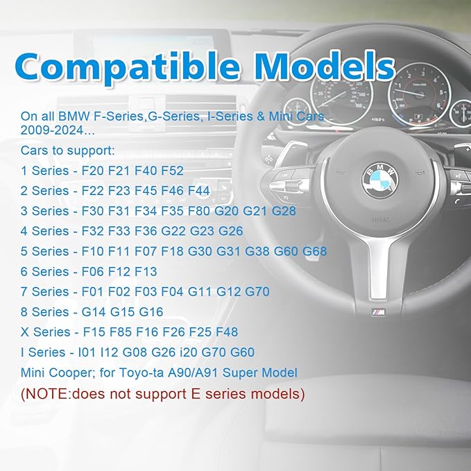 Bootmod3 OBD WiFi Adapter for BMW F/G/I Series,Enet WiFi Adapter Compatible with BimmerCode,Bimmerlink,Bimmergeeks,MHD,Ethernet to OBD2 Diagnostic&Coding Tool,Work with iOS,Android,Windows