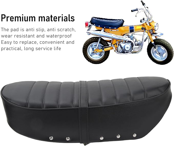 Motorcycle Seat Cushion, Motorbike Seat, Replacement Motorcycle Cushion Seat Pad for CT70 Trail 70 1969 to 1971