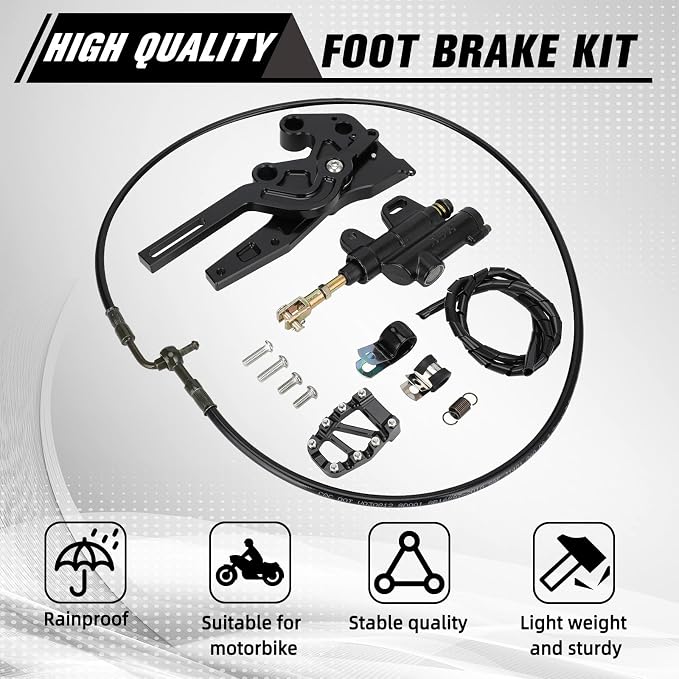 Electric Dirt Bike Hydraulic Foot Brake Pedal Lever Kit CNC for Surron LBX Sur Ron Light Bee X/S X260 X160