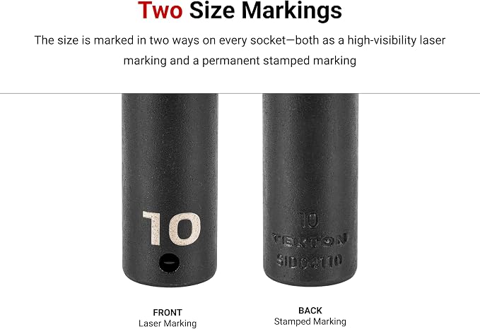 TEKTON 1/4 Inch Drive Impact Socket Set, 87-Piece | SID90207