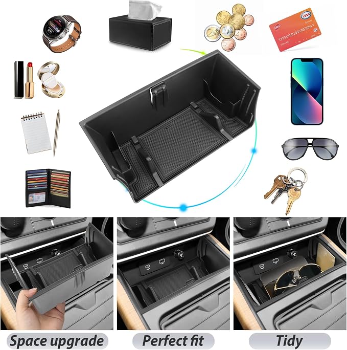 SKTU for 2020-2025 Land Rover Defender Center Console Organizer 2020-2025 Defender Front Console Organizer for 2020-2025 Land Rover Defender Accessories (Front)