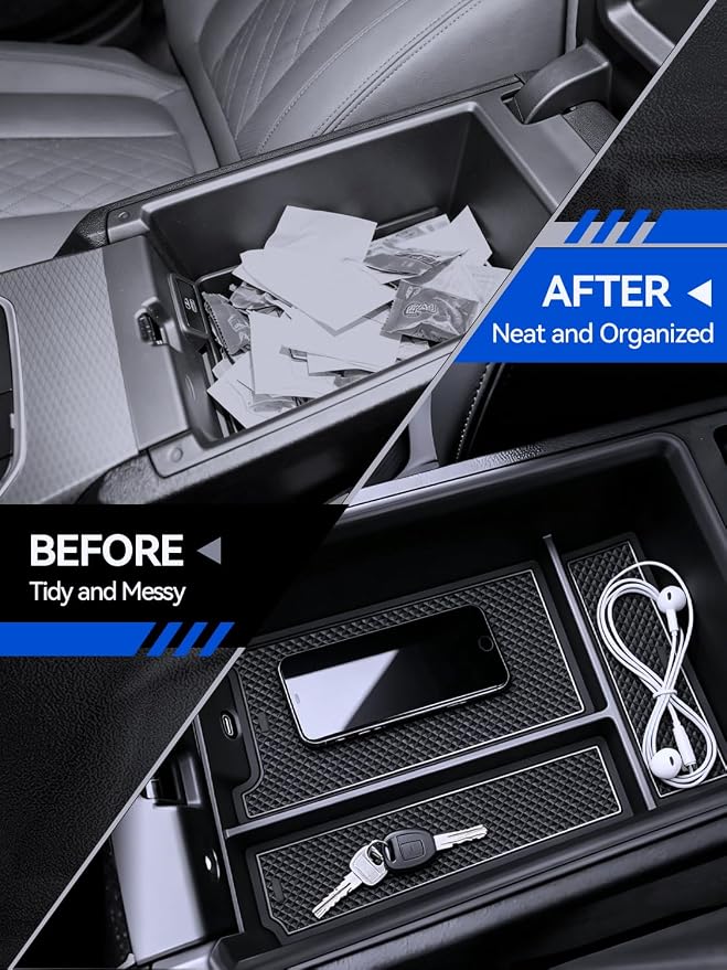 for BMW 330i Center Console Organizer (2019~2026) BMW 430i/M440i/M4 Coupe & (2023~2026) 330i/M340i/M3 Accessories Armrest Tray Middle Storage Box Insert Container Durable ABS Plastic