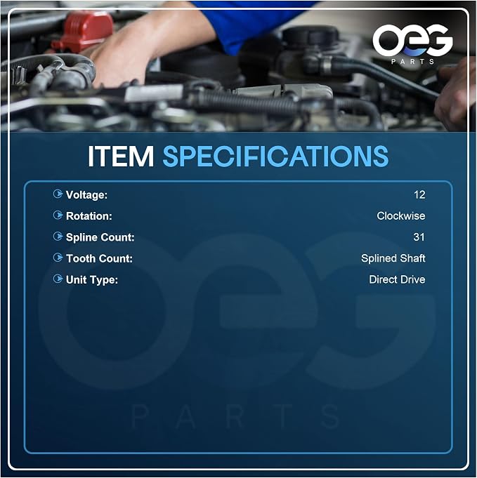 OEG Parts New Starter Compatible with Yamaha XV700 XV750 XV1100 Virago 1984-1998 SM13-277, 5A8-81800-10-00, 5A8818001000, SMU0169, 41054028