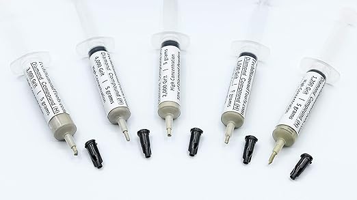 TechDiamondTools Diamond Polishing Compound Kit of 5 Polishing Paste USA Made 1200 1500 2000 3000 4000 Grit for Marble Glass Metal Rock Jewelry Resin Silver with High Concentration of Diamond Powder