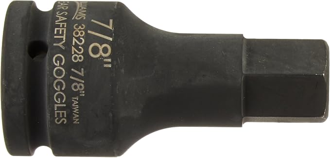 Williams JHW38228 3/4-Inch Drive Impact Hex Socket, 7/8-Inch