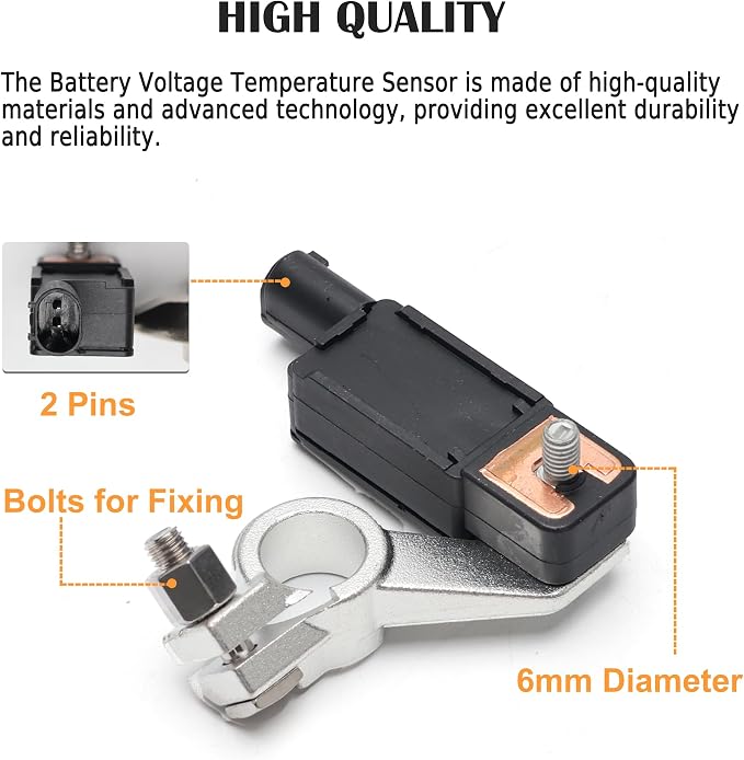 Battery Current Sensor Compatible with Dodge Durango 2017-2020, Jeep Grand Cherokee/Compass 2017-2019, Ram 1500 2500 3500 2017-2020, Replacement for 68318616AC