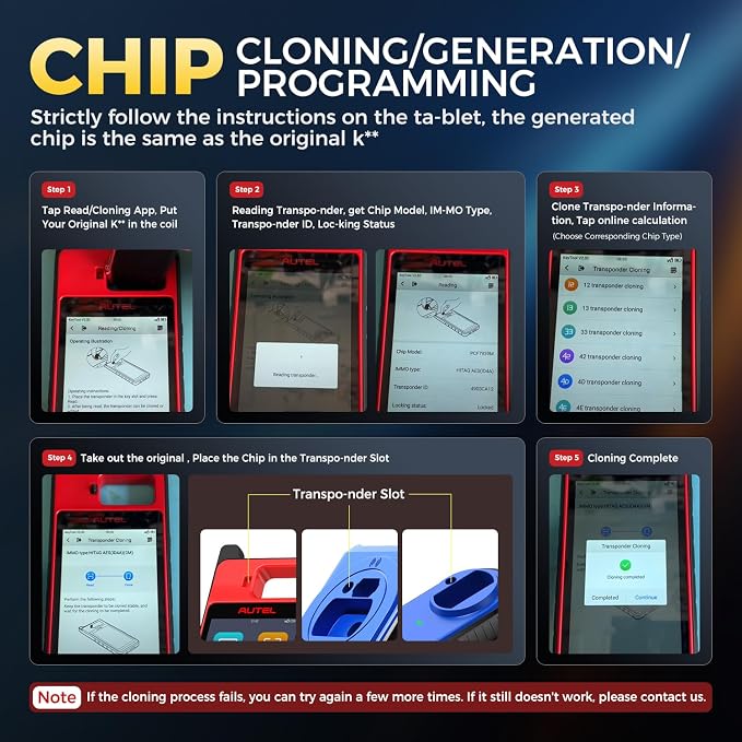 Autel AT100 Super Chip, 2026 New Transponder Chip for ID11 ID12 ID13 ID46 ID47 ID48 ID49 ID4A ID4C ID5C ID4D ID64 ID8A ID8C MQB, Work with MaxiIM KM100 IM508 IM608 IM508S PRO IM608 Pro 2 (Pack of 10)
