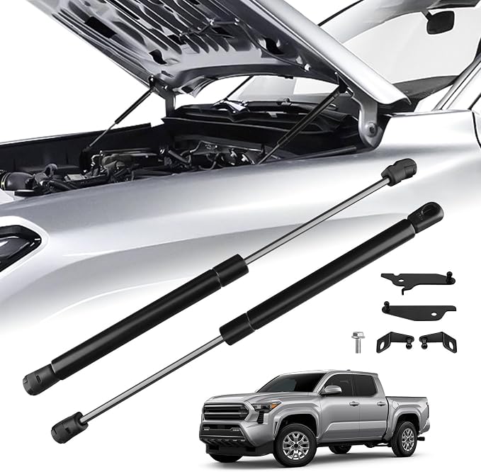 Hood Struts for Toyota Tacoma 2024 2025 2026+ and 4Runner 2025+, Hood Lift Support No Drill Front Gas Springs Shocks Compatible with Toyota Tacoma/4Runner Accessories