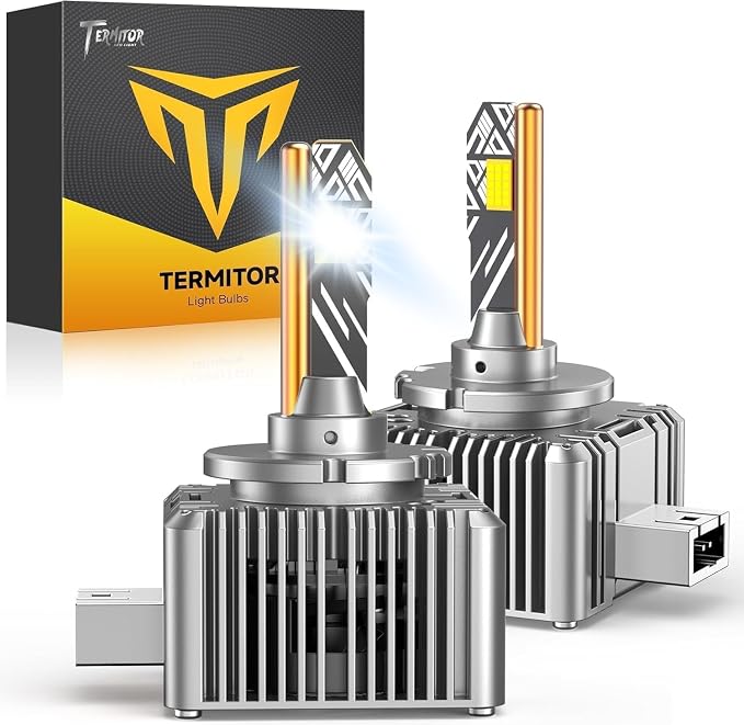 Termitor 2026 Latest Premium Super D1S Fog Light Bulb for Off-road Only | 60,000LM 6500K Cool White, 1:1 D1S Size, IP68 Waterproof, 3min Install, 85k Hrs Lifespan, Pack of 2