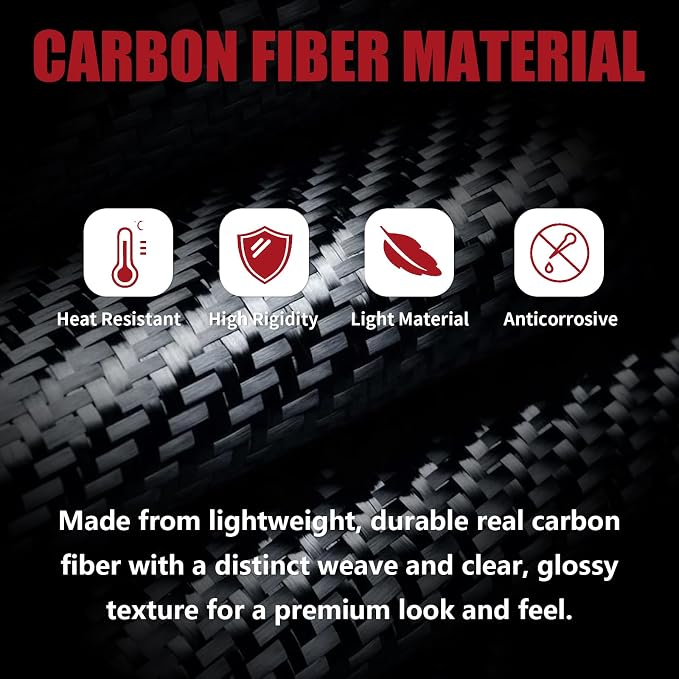 31PCS Real Carbon Fiber Interior Trim Kit Compatible with Audi A6 C7 2012-2018, Interior Decal Sticker Accessories