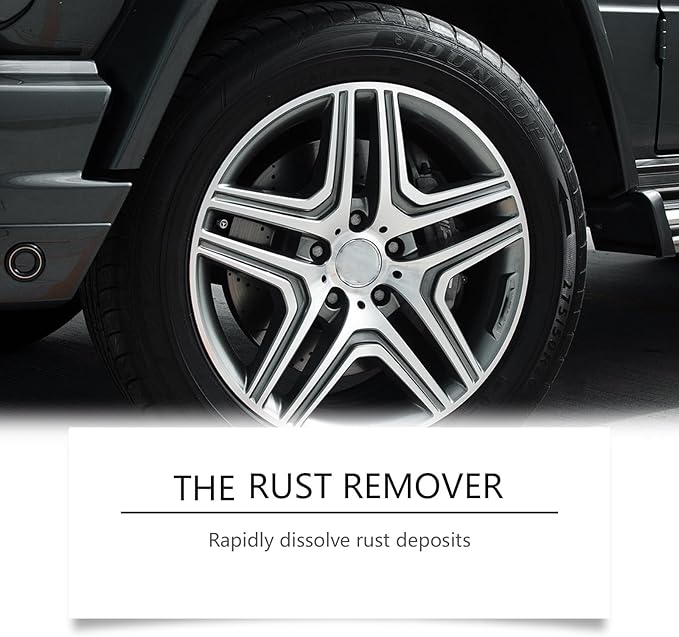 Multi-functional Quick-Acting Rust Removal Spray, 100ml Rust Remover for Metal, Iron Powder Remover for Car (2)