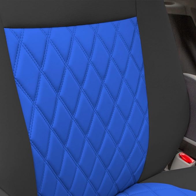FH Group Custom Fit Car Seat Covers Specifically Made for 2011-2020 Toyota Sienna 7-8 Seater with Ultraflex Neoprene Water Resistant Automotive Seat Covers - Front Set Blue